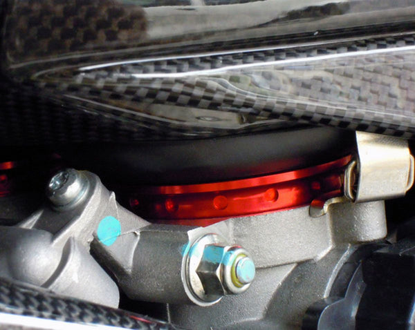 MOTOCORSE CNC air funnels kit (N.4) red colour