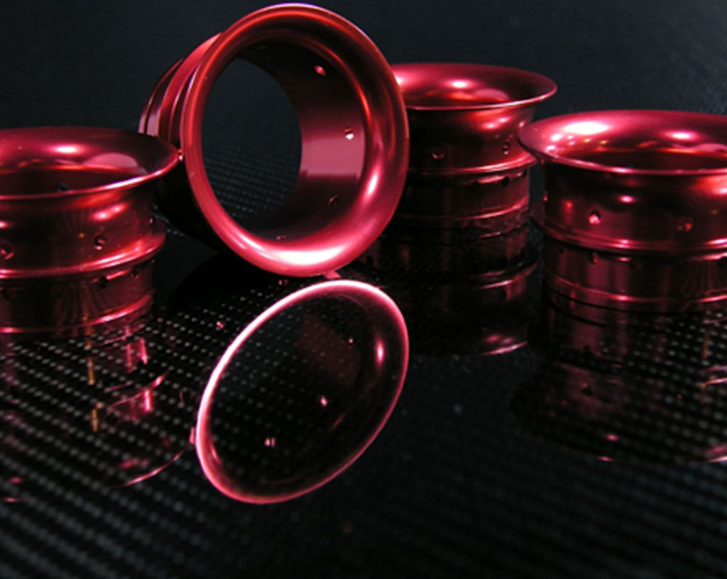 MOTOCORSE CNC air funnels kit (N.4) red colour