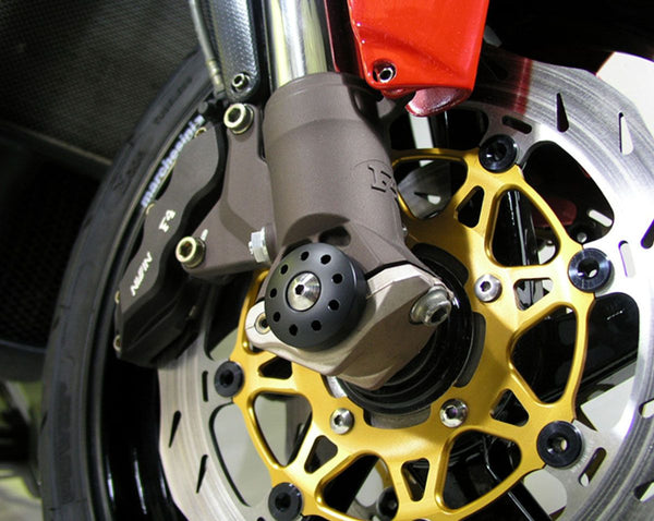 Front fork axle sliders inc. Titanium bolts 1