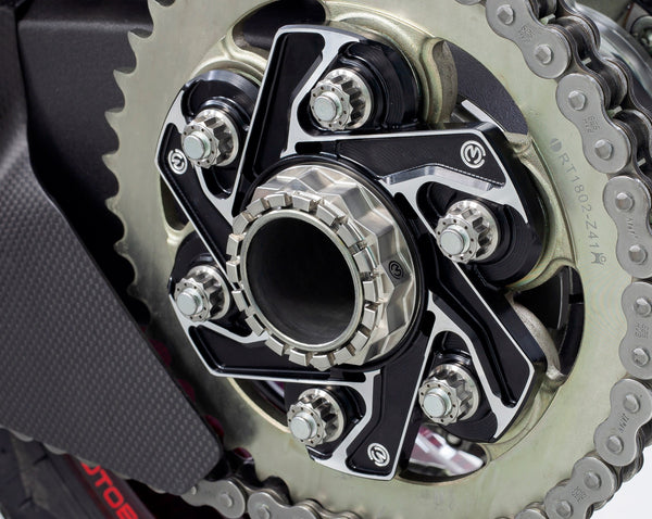 Billet titanium rear sprocket nut 3