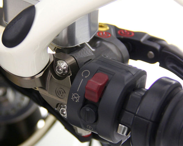 MOTOCORSE Mirror holder clamp for Brembo radial brake master cylinder