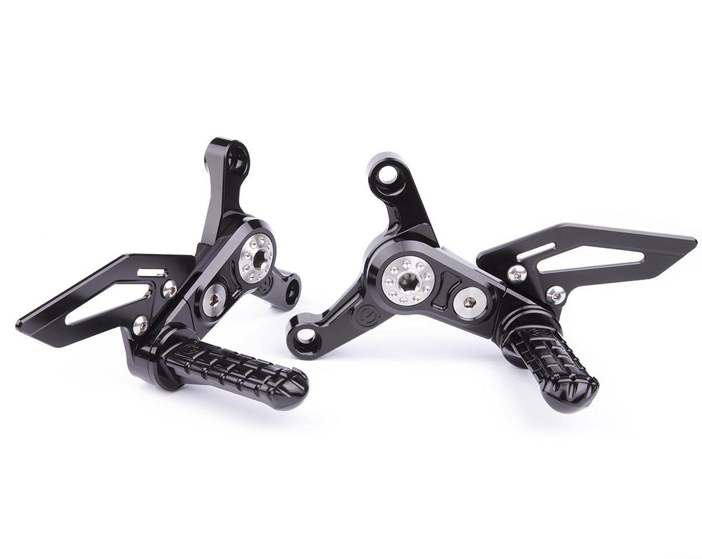 Machined from solid riding adjustable footpegs kit - New Design - MV AGUSTA F4 / BRUTALE 1