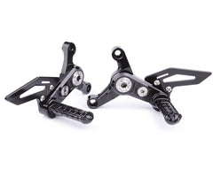 Machined from solid riding adjustable footpegs kit - New Design - MV AGUSTA F4 / BRUTALE