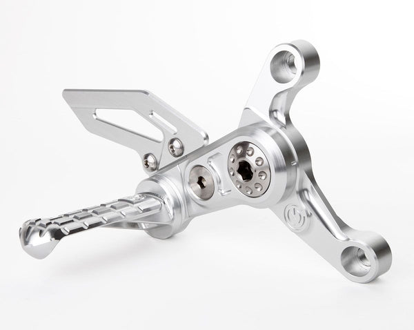 Machined from solid riding adjustable footpegs kit - New Design - MV AGUSTA F4 / BRUTALE 3