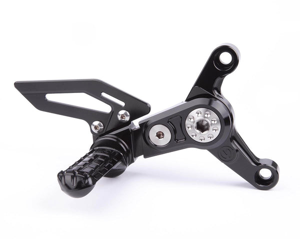 Machined from solid riding adjustable footpegs kit - New Design - MV AGUSTA F4 / BRUTALE 9