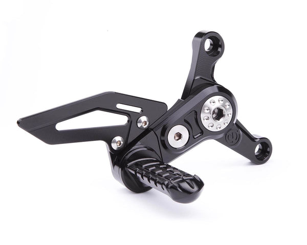 Machined from solid riding adjustable footpegs kit - New Design - MV AGUSTA F4 / BRUTALE 10