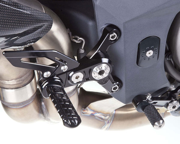 Machined from solid riding adjustable footpegs kit - New Design - MV AGUSTA F4 / BRUTALE 13