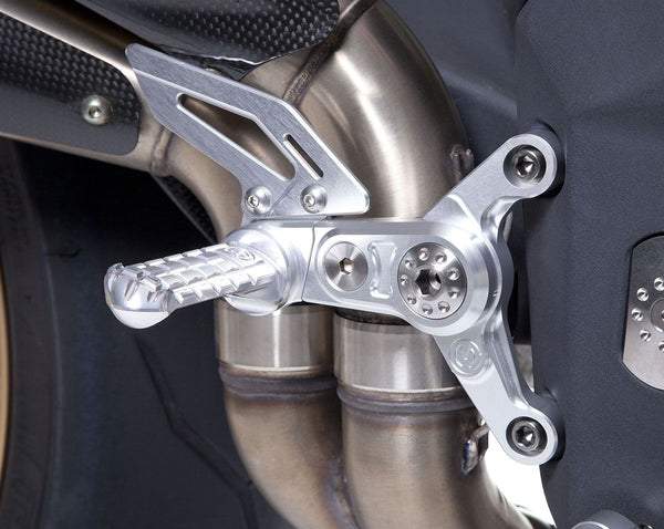 Machined from solid riding adjustable footpegs kit - New Design - MV AGUSTA F4 / BRUTALE 16