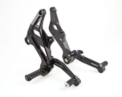 MOTOCORSE Machined from solid complete riding adjustable footpegs kit Colore