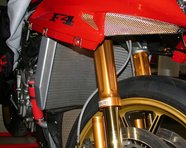 Titanium water radiator protection screen - MV Agusta F4 750/1000/1078 (1998-2008) 1