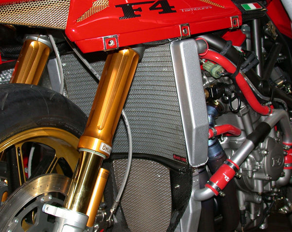 Titanium water radiator protection screen - MV Agusta F4 750/1000/1078 (1998-2008) 2