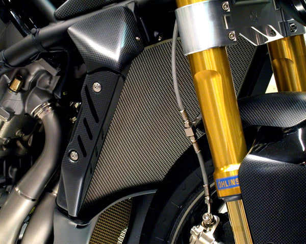 MOTOCORSE Titanium water radiator protection screen - MV Agusta Brutale 750/910/989/1078 ( 2003-2008 )