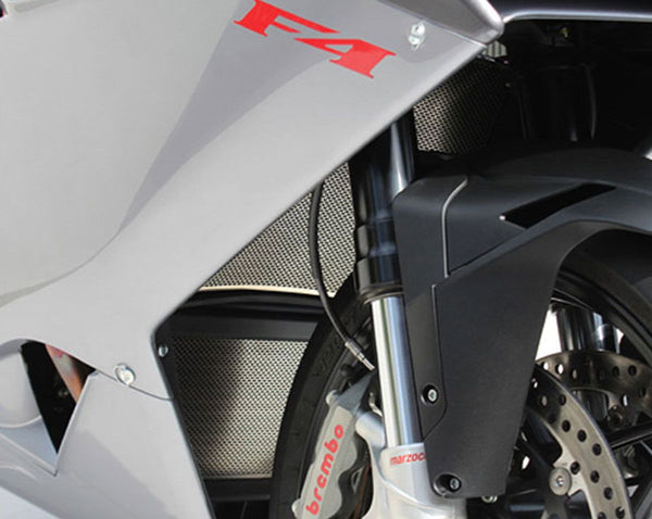 MOTOCORSE Titanium oil radiator protection screen - MV Agusta F4 1000 My2010 (2010-2019) / Brutale 1000 / Rush 1000 / Superveloce 1000
