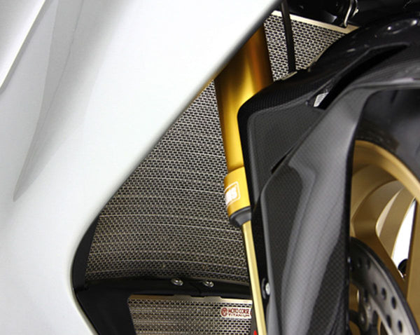 MOTOCORSE Titanium water radiator protection screen - MV Agusta F3 / Superveloce 800