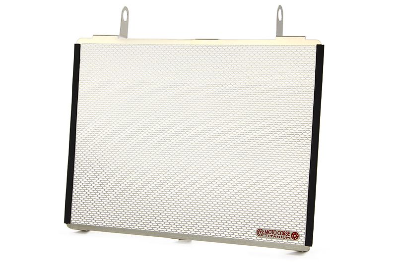 MOTOCORSE Titanium water radiator protection screen - MV Agusta Brutale 675/800 / Dragster / Rivale / Turismo Veloce