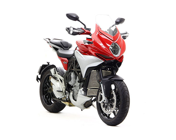 MOTOCORSE Titanium water radiator protection screen - MV Agusta Brutale 675/800 / Dragster / Rivale / Turismo Veloce