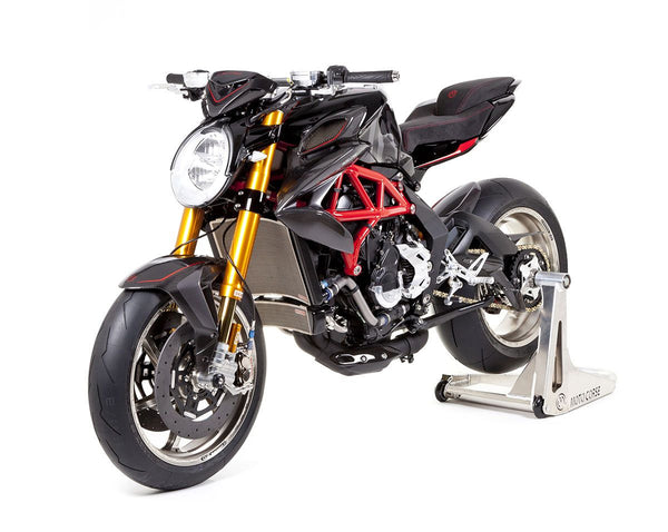 MOTOCORSE Titanium water radiator protection screen - MV Agusta Brutale 675/800 / Dragster / Rivale / Turismo Veloce