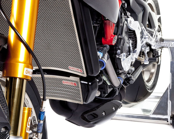 MOTOCORSE Titanium oil radiator protection screen - MV Agusta Brutale 675/800 / Dragster / Rivale / Turismo Veloce