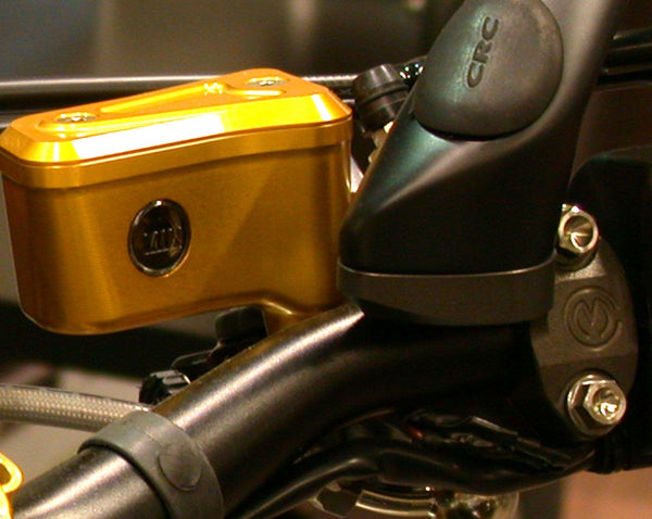 MOTOCORSE Mirror older clamp for Brembo RCS racing brake pump.