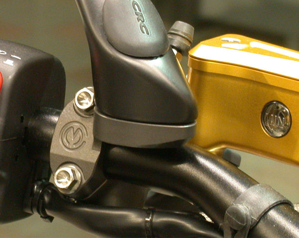 MOTOCORSE Mirror older clamp for Brembo RCS racing clutch pump.