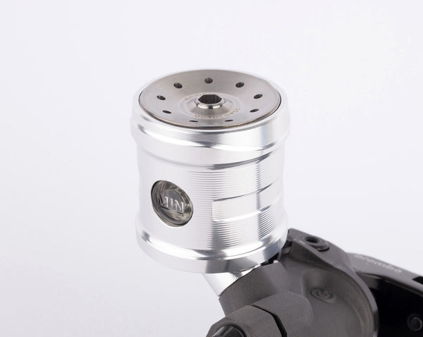 Aluminum oil reservoir kit with titanium cap for Brembo radial racing brake pump - NAKED 3