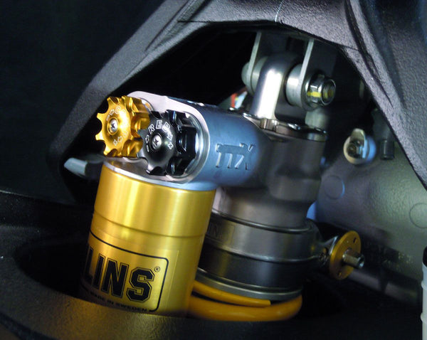 MOTOCORSE Ohlins TTX rear shock with racing hydraulic spring preload