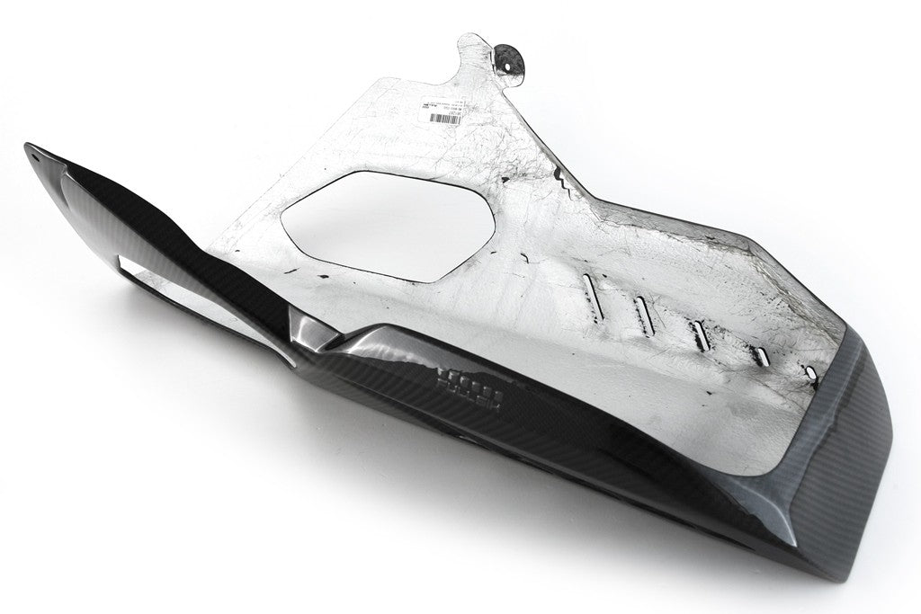 MOTOCORSE BELLY PAN RACE - Aftermarket Exhaust without CAT - BMW M1000RR (2023-2024) Trama del carbonio e finitura superficiale - 245T – Twill Lucido 1