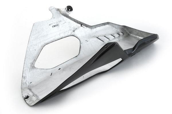 MOTOCORSE BELLY PAN RACE - Aftermarket Exhaust without CAT - BMW M1000RR (2023-2024) Trama del carbonio e finitura superficiale - 245T – Twill Lucido 2