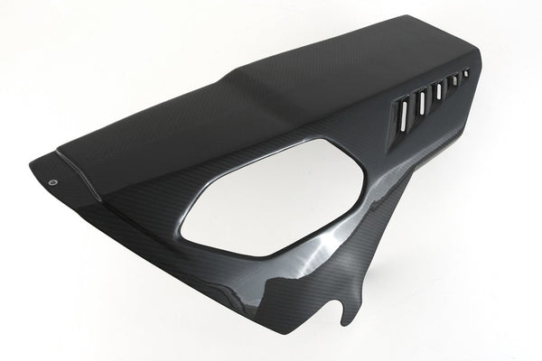 MOTOCORSE BELLY PAN RACE - Aftermarket Exhaust without CAT - BMW M1000RR (2023-2024) Trama del carbonio e finitura superficiale - 245T – Twill Lucido 4
