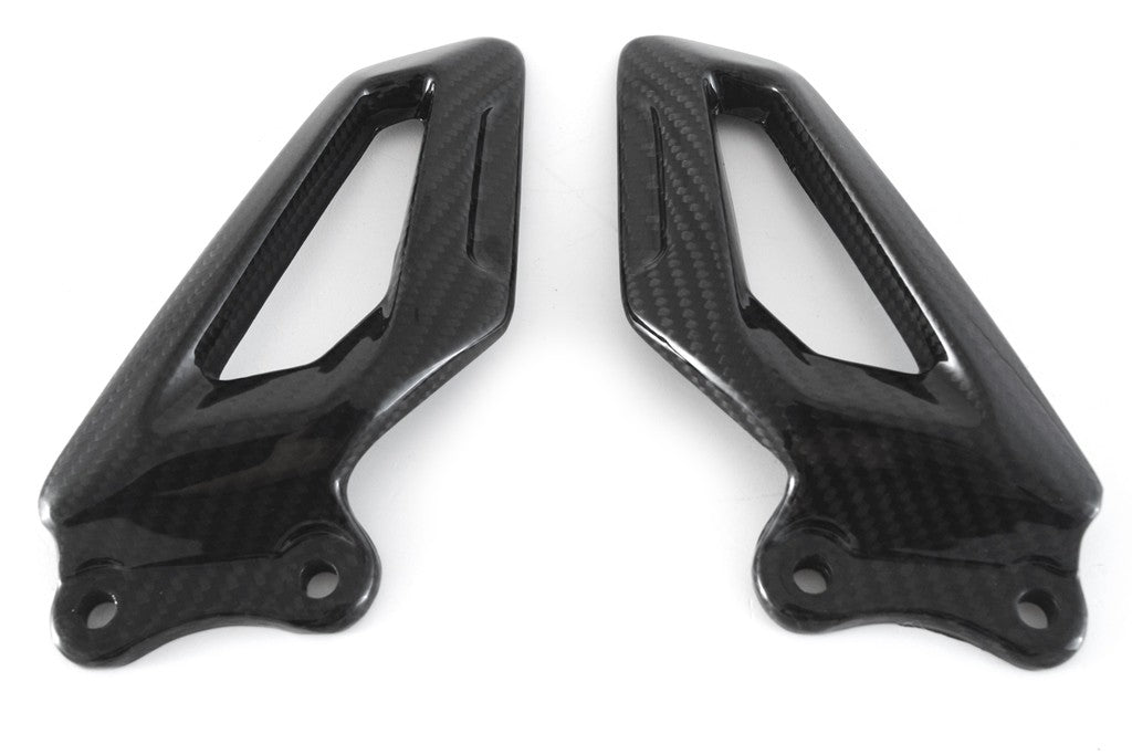 MOTOCORSE HEEL GUARDS - SET - BMW S1000RR (2019 - 2022) Trama del carbonio e finitura superficiale - 245T – Twill Lucido 1