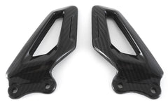 MOTOCORSE HEEL GUARDS - SET - BMW S1000RR (2019 - 2022) Trama del carbonio e finitura superficiale - 245T – Twill Lucido