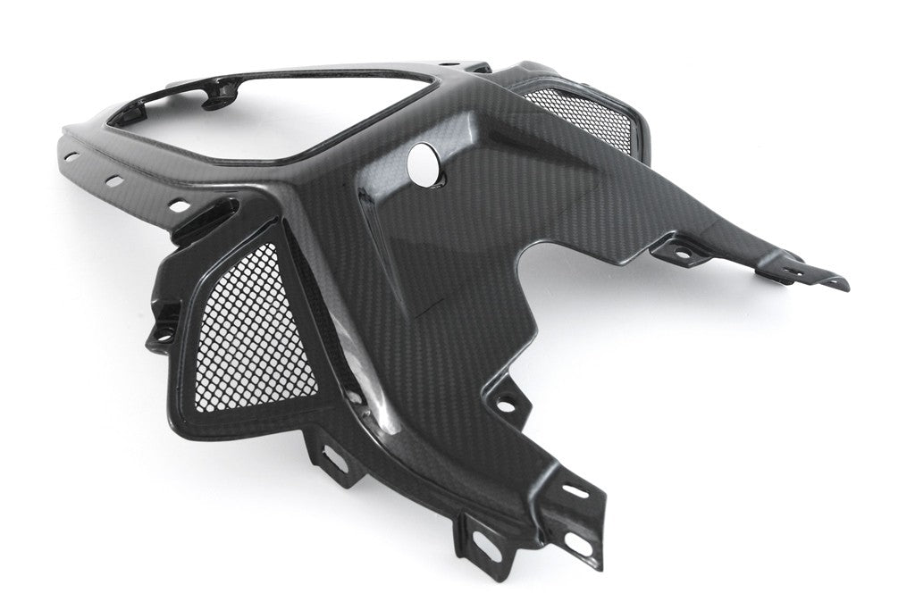 MOTOCORSE SEAT / TAIL - CENTER - BMW S1000RR (2019 - 2022) Trama del carbonio e finitura superficiale - 245T – Twill Lucido 1