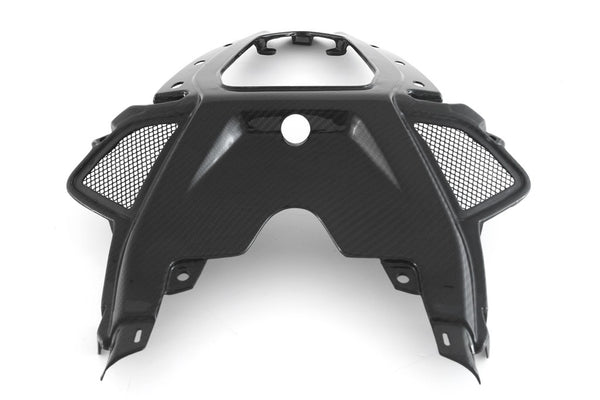 MOTOCORSE SEAT / TAIL - CENTER - BMW S1000RR (2019 - 2022) Trama del carbonio e finitura superficiale - 245T – Twill Lucido 2