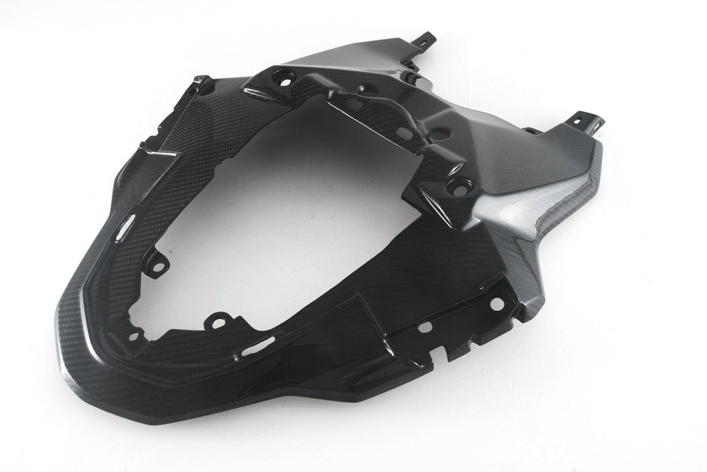MOTOCORSE SEAT / TAIL - CENTER - BMW S1000RR (2023 - 2024) Trama del carbonio e finitura superficiale - 245T – Twill Lucido 1