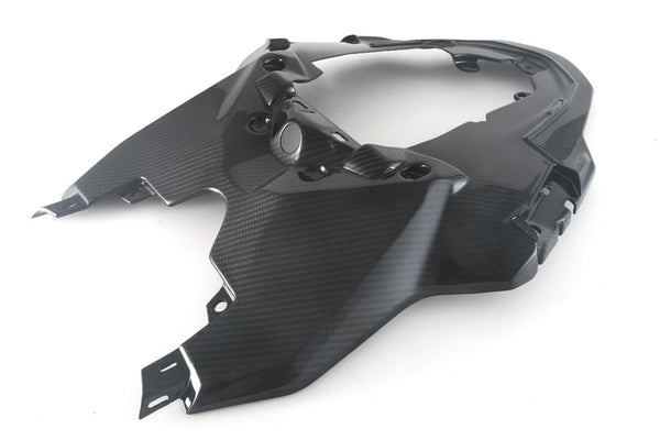 MOTOCORSE SEAT / TAIL - CENTER - BMW S1000RR (2023 - 2024) Trama del carbonio e finitura superficiale - 245T – Twill Lucido 3
