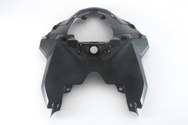 MOTOCORSE SEAT / TAIL - CENTER - BMW S1000RR (2023 - 2024) Trama del carbonio e finitura superficiale - 245T – Twill Lucido 4