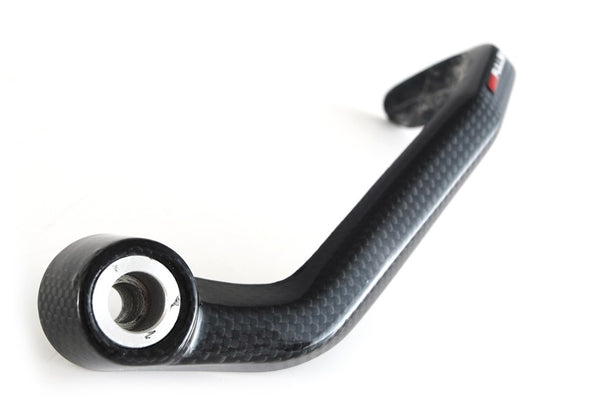 MOTOCORSE LEVER GUARD RIGHT - LEO - ACCESSORIES CUSTOM PARTS FULLSIX Trama del carbonio e finitura superficiale - 200P – Plain Lucido 3