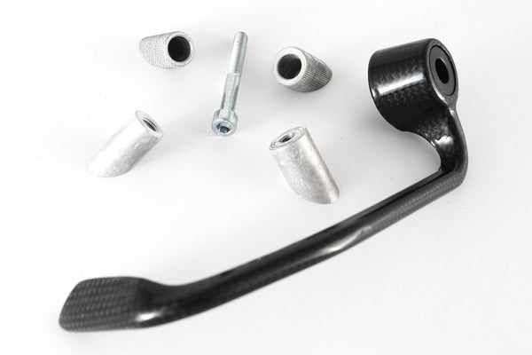 MOTOCORSE LEFT LEVER PROTECTION - SKY - ACCESSORIES CUSTOM PARTS FULLSIX Trama del carbonio e finitura superficiale - 200P – Plain Lucido 1