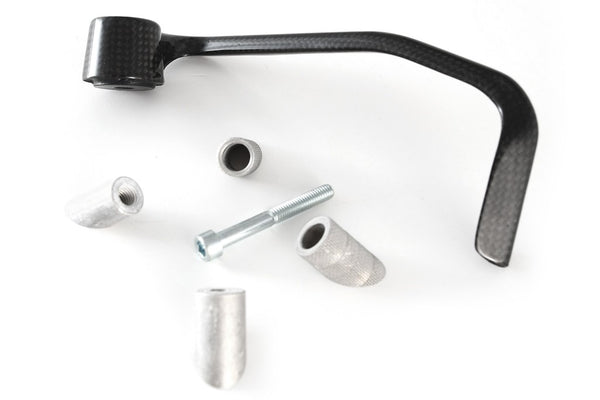 MOTOCORSE LEFT LEVER PROTECTION - SKY - ACCESSORIES CUSTOM PARTS FULLSIX Trama del carbonio e finitura superficiale - 200P – Plain Lucido 2