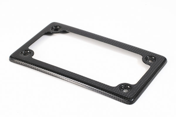 MOTOCORSE Number plate holder ledge (USA) Trama del carbonio e finitura superficiale - 200P – Plain