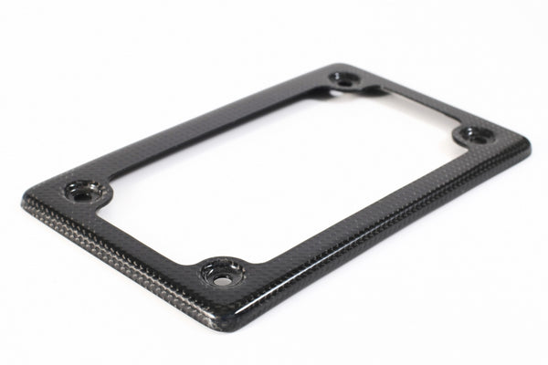 MOTOCORSE Number plate holder ledge (USA) Trama del carbonio e finitura superficiale - 200P – Plain