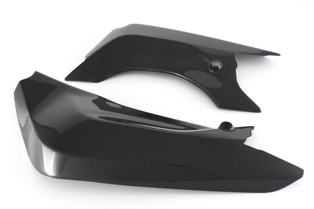 MOTOCORSE Swingarm cover - set Trama del carbonio e finitura superficiale - 2