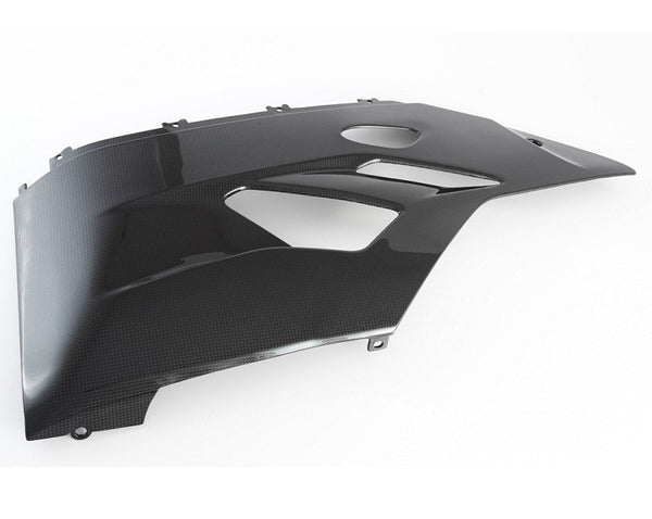 MOTOCORSE Fairing side panel - lower left Trama del carbonio e finitura superficiale - 2