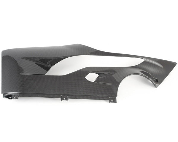 MOTOCORSE Fairing side panel - lower right Trama del carbonio e finitura superficiale - 2
