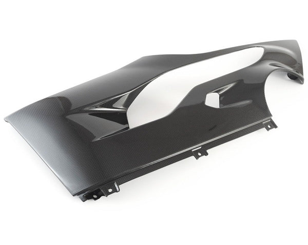 MOTOCORSE Fairing side panel - lower right Trama del carbonio e finitura superficiale - 2