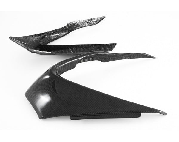 MOTOCORSE Headlight fairing extension Trama del carbonio e finitura superficiale - 2
