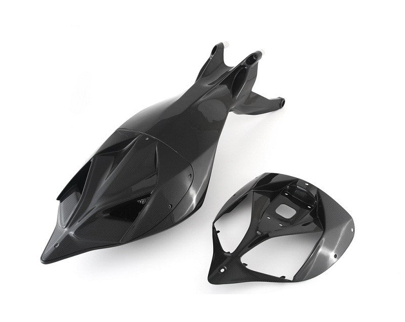 MOTOCORSE Seat tail monocoque - set Trama del carbonio e finitura superficiale - 2