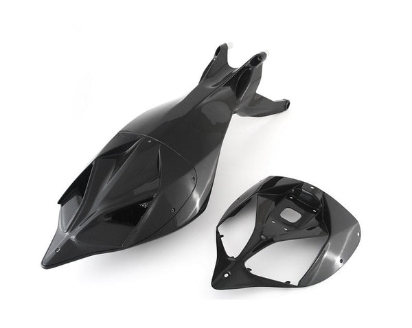 MOTOCORSE Seat tail monocoque - set Trama del carbonio e finitura superficiale - 2
