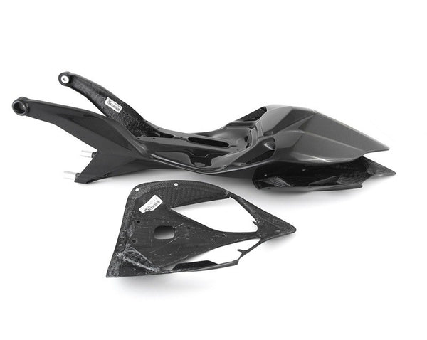 MOTOCORSE Seat tail monocoque - set Trama del carbonio e finitura superficiale - 2