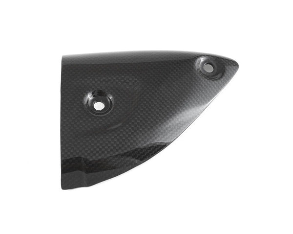 MOTOCORSE Exhaust protector (Termignoni) - left Trama del carbonio e finitura superficiale - 200P – Plain
